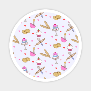 Cute Bakery Pattern Magnet